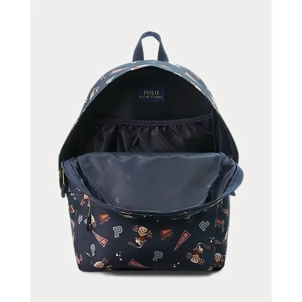 NWT❤️Polo Ralph Lauren Polo Bear Printed large Backpack